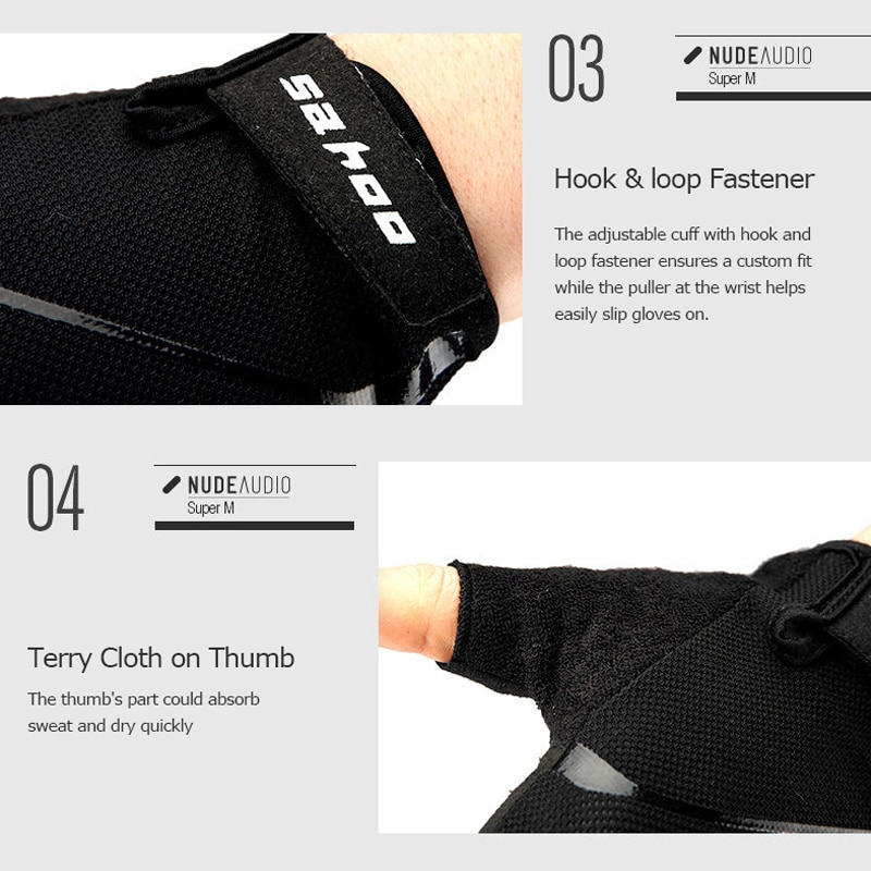 RDX Gewichtheffen handschoenen voor gymtraining, volledig touchscreen