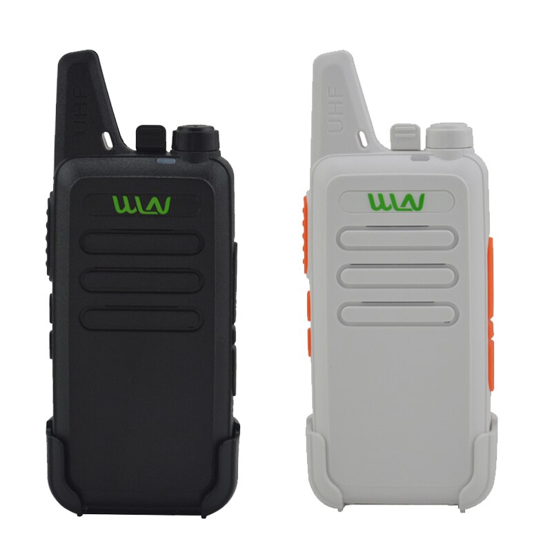 2 uds x ganar KD-C1 negro/blanco 16 canal Ultra-delgada mini Walkie Talkie de UHF 400-470 MHz de Radio de jamón
