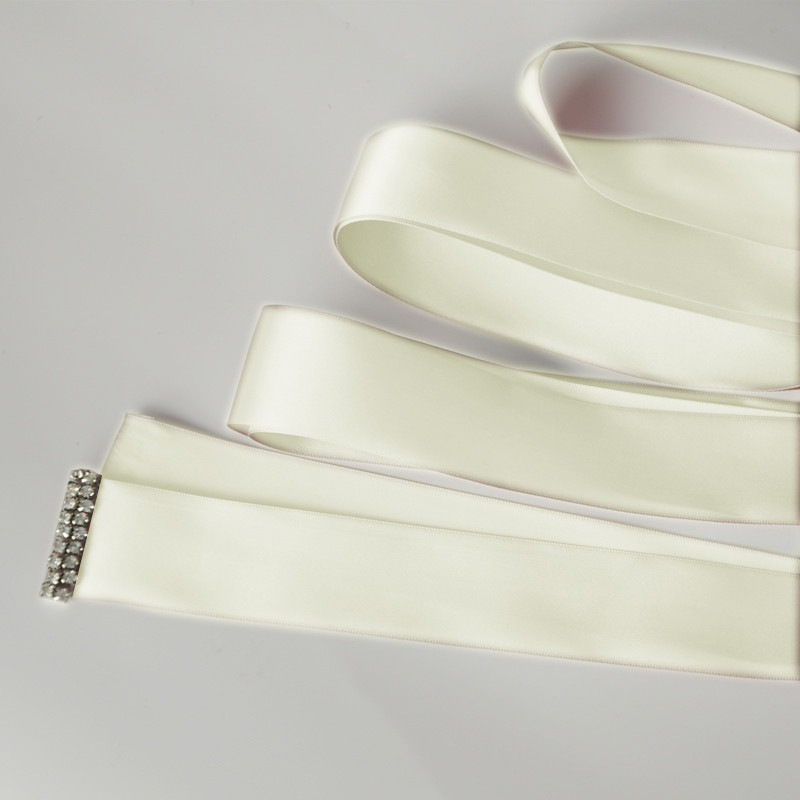 TRiXY S438 charmant Blumen Hochzeit Gürtel Strass Gürtel Perlen Bund Braut Gürtel Braut Schärpe Kummerbund Hochzeit Kleid Gürtel: Elfenbein