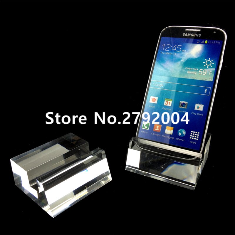 10pcs Clear Acrylic Stand Mount Holder for Cell Phones Plexiglass Universal Phone Stand