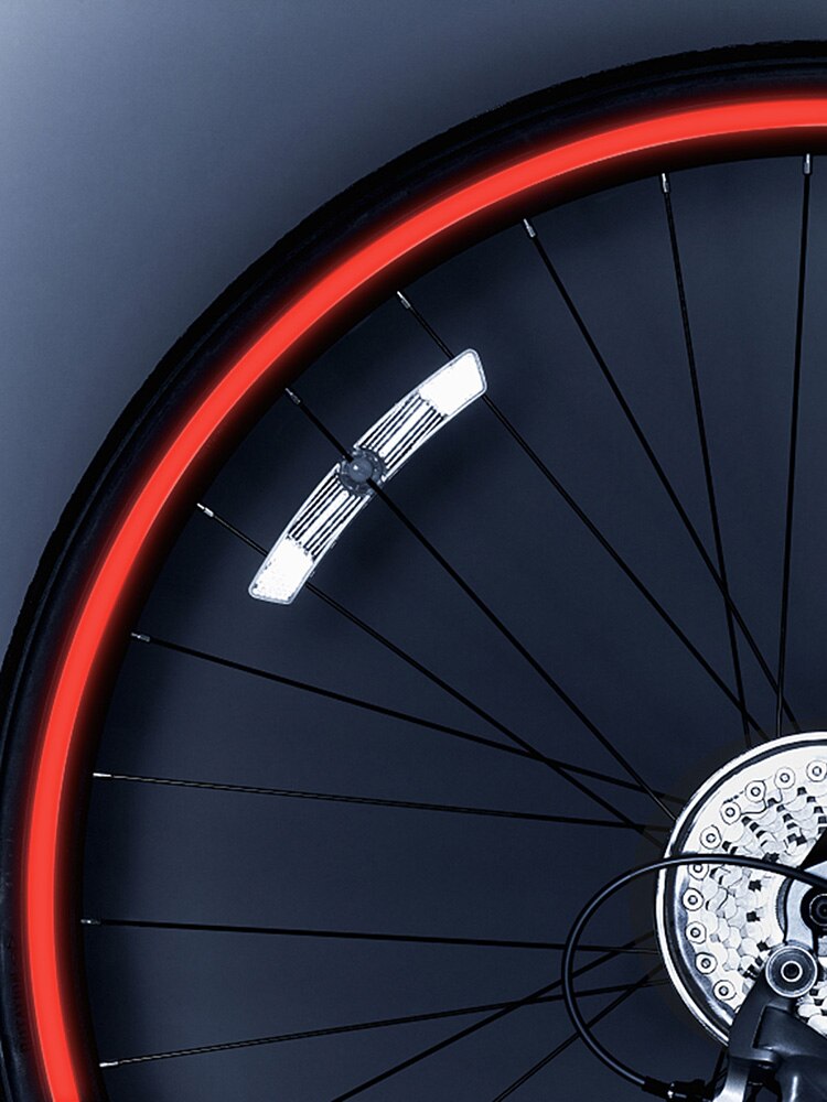 Bike Reflective Stickers Bicycle Reflective Safety Warning Strips Reflectante Bike Wheel Set Sticker Mtb Bicycle Decals