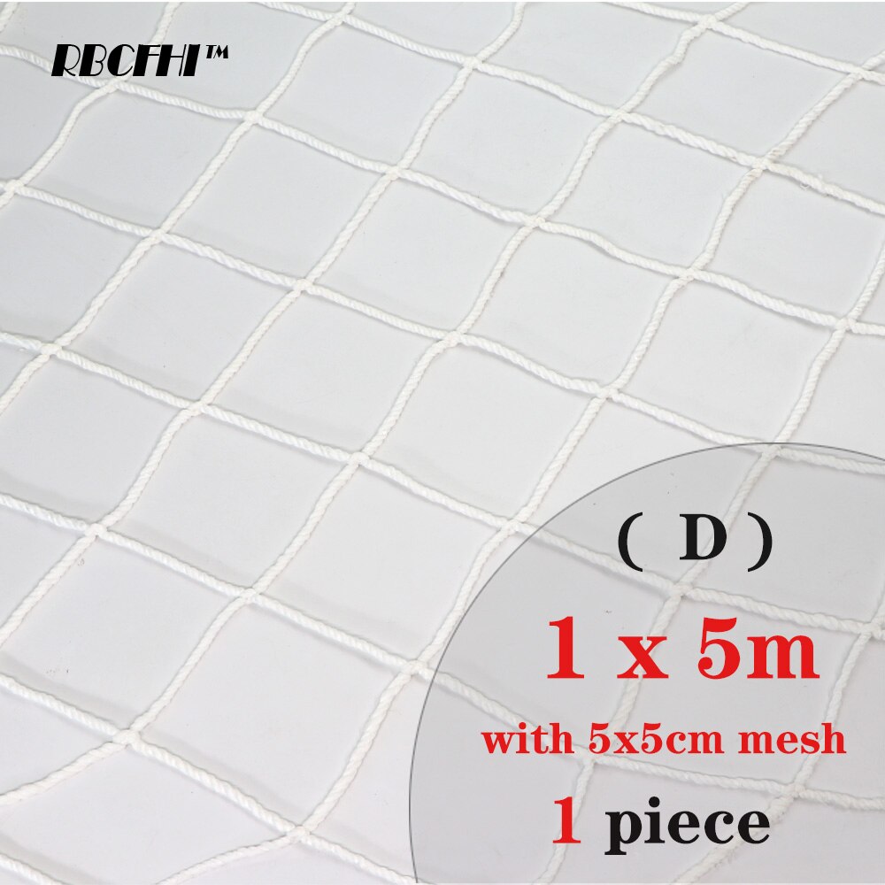Rbcfhi trädgård växtskydd nät barn trappskydd nät balkong anti-fall nät anti-katt nät nylon nät klätternät: 1 x 5m ( mesh 5 x 5cm)