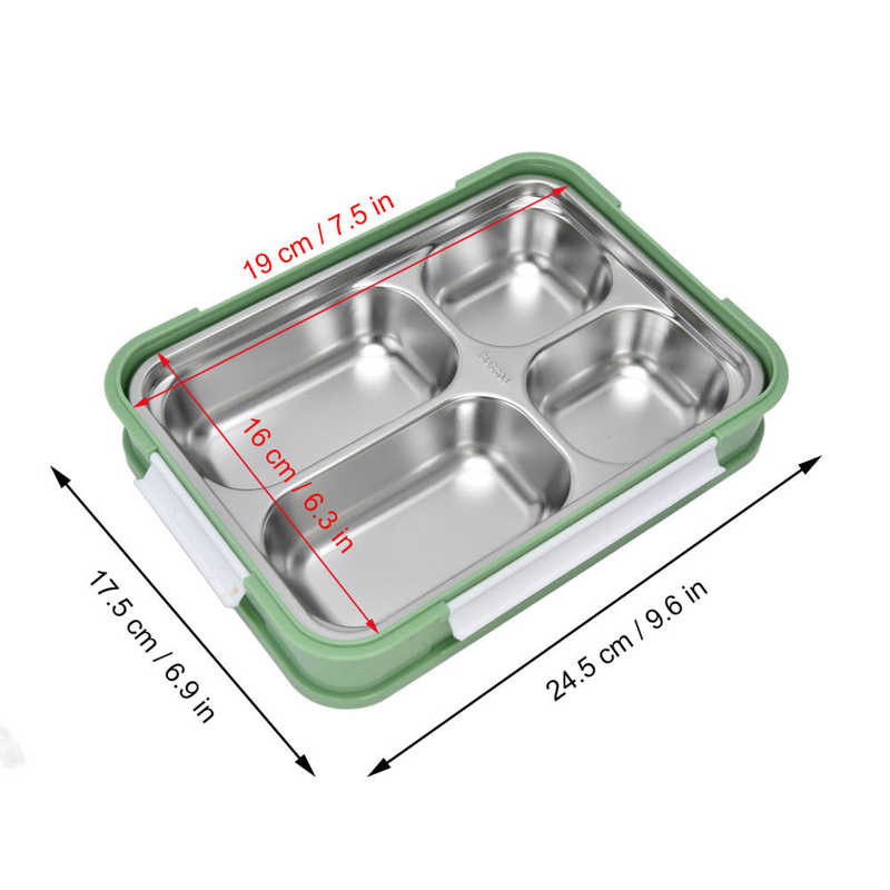 Divided Dinner Tray Container Large Space Capacity Divided Dinner Plate Spilling Prevention Multifunctional for School Canteen