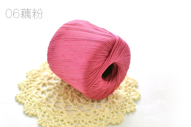 Hilo de encaje para tejer, hilo de algodón puro para tejer, mantel de verano, número 5, 400 g/lote, ZL4006: color 06