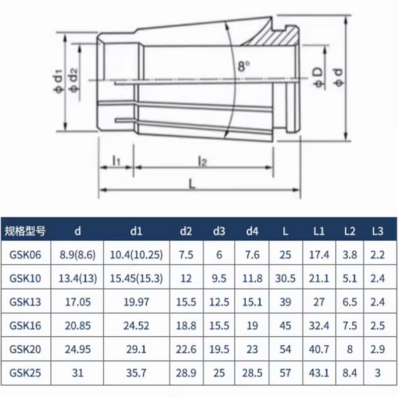 Spindel werkzeug Halfter sk06 sk10 sk16 sk20 sk25, befestigungs bereich 1-25mm, sk befestigung, cnc bearbeitungs zentrum, sk6 werkzeug Halfter k6 1 stücke