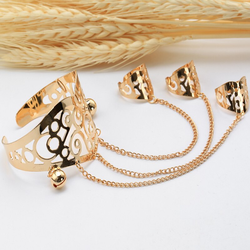 Metalen kralen totem slavenketting armbanden voor vrouwen arm manchet sieraden