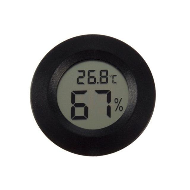 Lcd Digital Thermometer Hygrometer Probe Fridge Freezer Thermometer Thermograph For Refrigerator Temperature Control -50 ~110 C: Black C Hygrometer