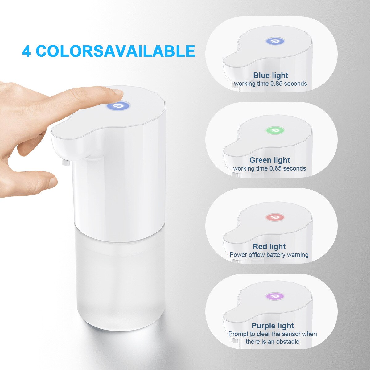 Automatic Liquid Soap Dispenser Infrared Touchless Hand Sanitizer Dispenser Desinfectant Spray Sanitizing Machine for Home