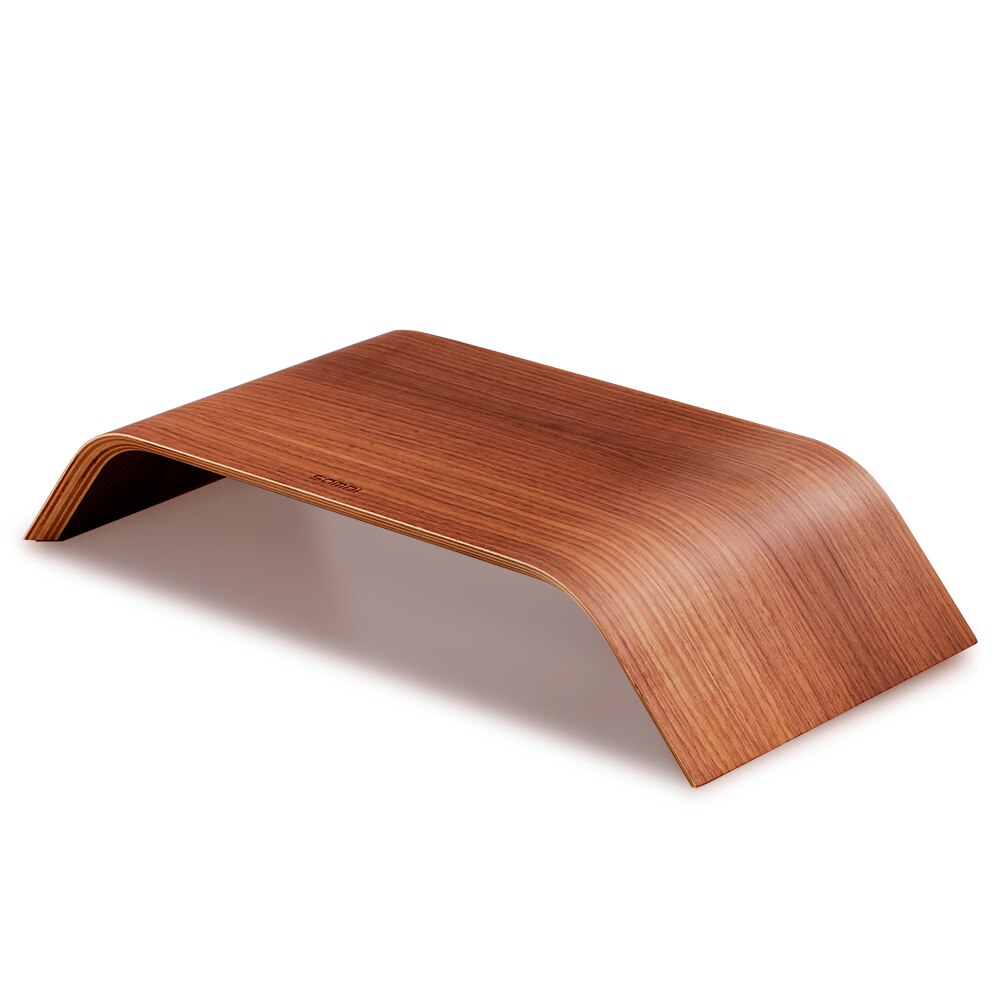 Support en bois Stable SAMDI, tout-en-un, pour moniteur d'ordinateur portable, Machine de remplacement à forte capacité de charge pour iMac: Brown Bracket