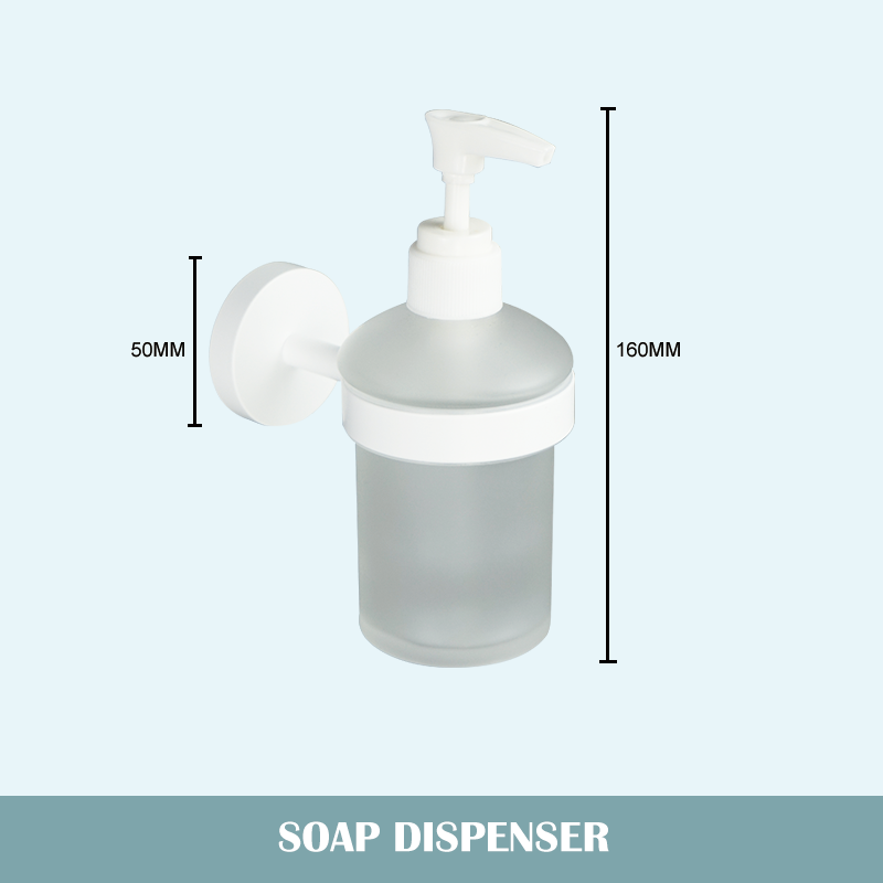 Juego de accesorios de baño blanco mate, soporte de toalla de baño, soporte de papel, gancho para bata, cepillo de inodoro, jabonera, estante de toalla: Lavanda