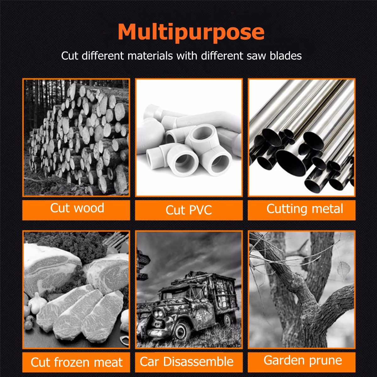 Reciprocating Saw Cordless Electric Saw for Wood Metal Plastic Cutting machine Power Saws for Makita 18V Battery ( no battery )