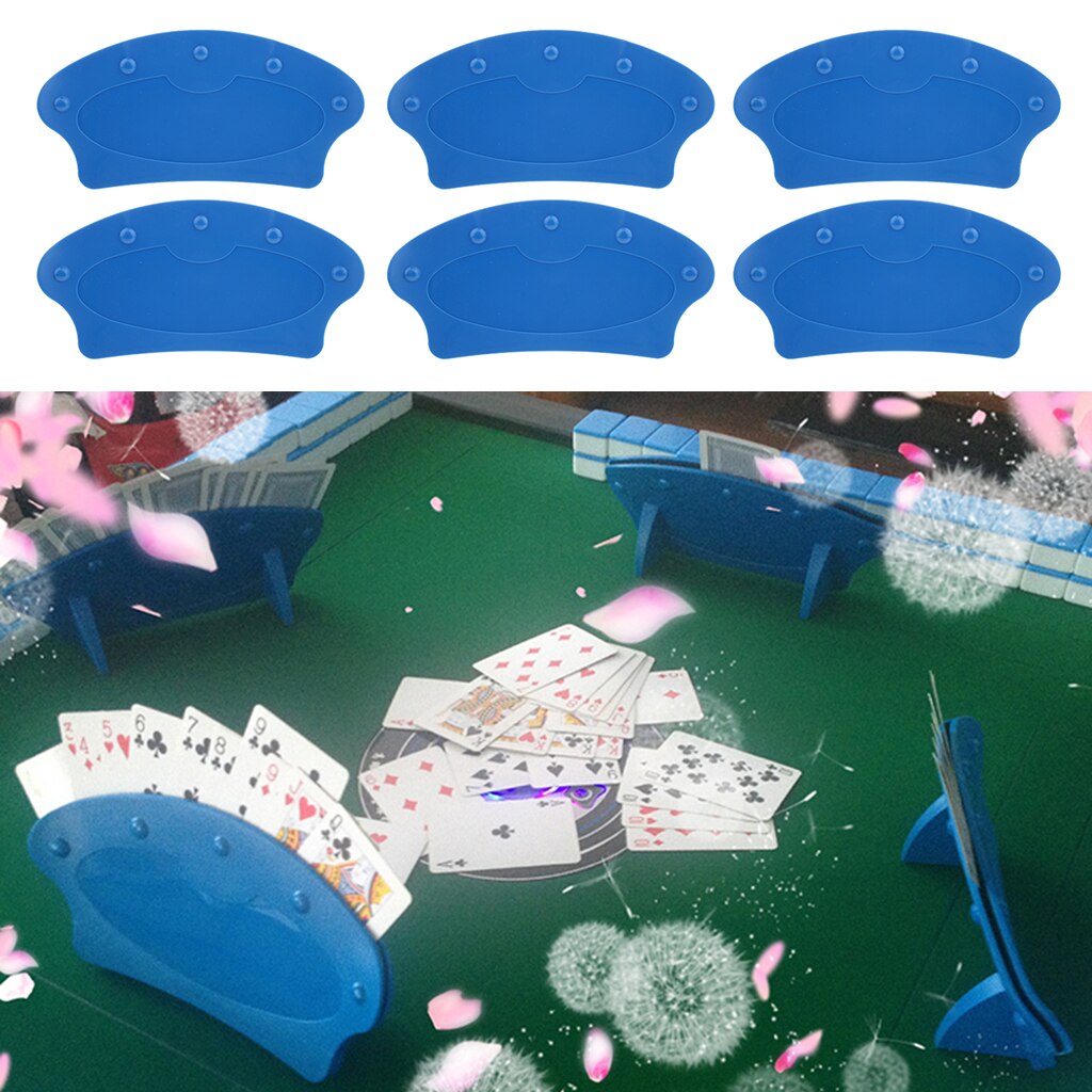 6 / Piece / Pack Hands-free Playing Card Holder Tray Senior Elderly Persons with