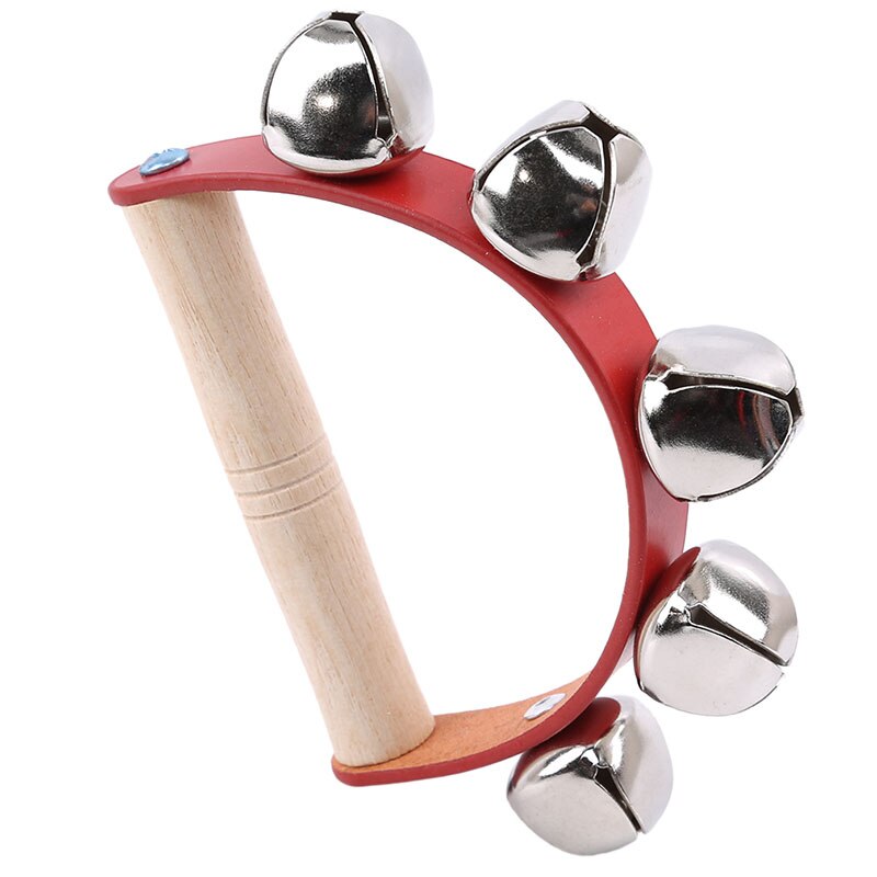 Handige houten rammelaar voor baby's, muziekinstrumenten, houten handbel, speelgoed voor kinderen, kleurrijk muziekspeelgoed voor baby's, educatief speelgoed