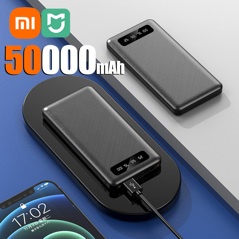 Xiaomi Mijia 200000mAh 120W Power Bank Super Fast Charging High Capacity External Battery With LED Digital Display for IPhone: WHITE