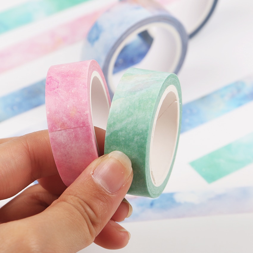 Jeugd Fantastische Droom Aquarel Decoratie Papier Washi Tape Diy Dagboek Planner Plakboek Afplakband 7 Stijlen