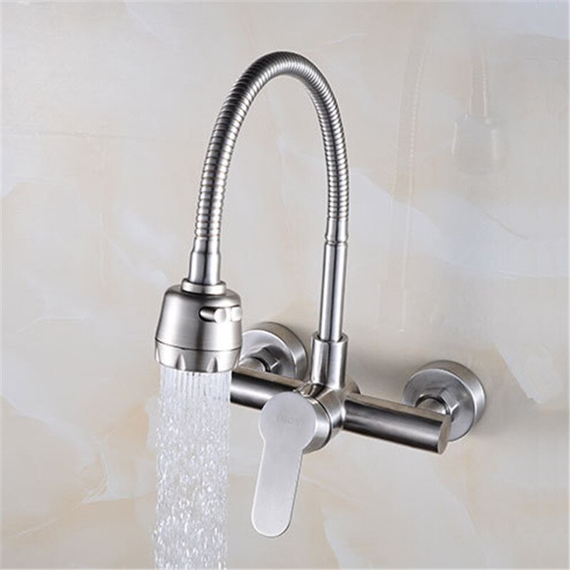 Brushed finish 22mm kitchen faucet aerator two water modes water bubbler nozzle ABS water saving aerator water spout