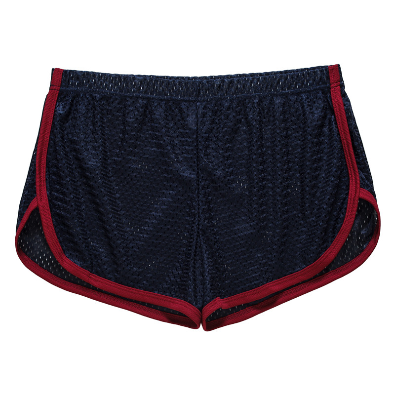 Pantalones cortos transpirables de malla para hombres, pantalones cortos casuales para hombres, pantalones cortos cómodos casuales para hombres: Deep Blue / XXL
