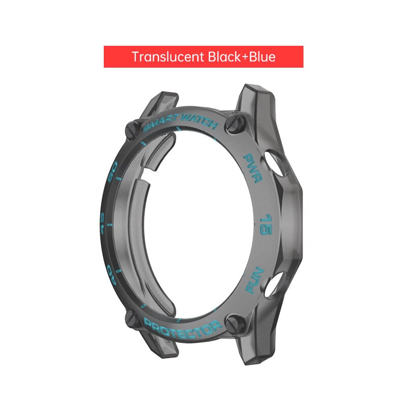 Case for Huawei Watch GT2 46mm Colorful Smart Watches Cover TPU Shell GT 2 46mm Protector SIKAI Sport Accessories for Huawei GT2: black blue