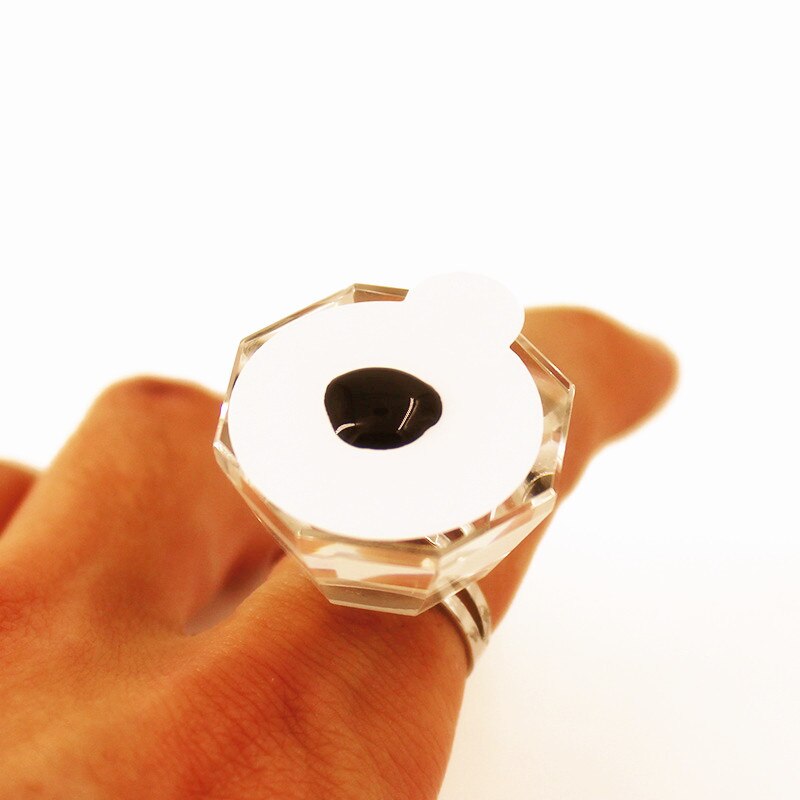 100/300 Pc Wimper Extension Stickers Wegwerp Wimper Lijm Houder Pallet Wimper Extension Lijm Pads Onder Stand Wimper Gereedschap