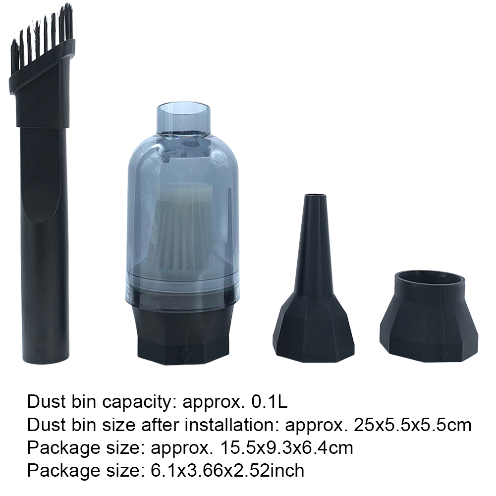 Støvsugertilbehør bærbart rengjøringsverktøy for støvoppsamling avtakbart støvsugertilbehør for  x3 håndholdte turbovifter