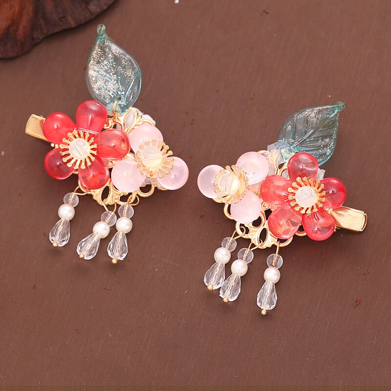 Han Chinese Kleding Accessoires Een Paar Hairclips Fringe Side Clip Haarspeld Antieke Haarspeld Hoofd Accessoires Oude Kostuum: 16