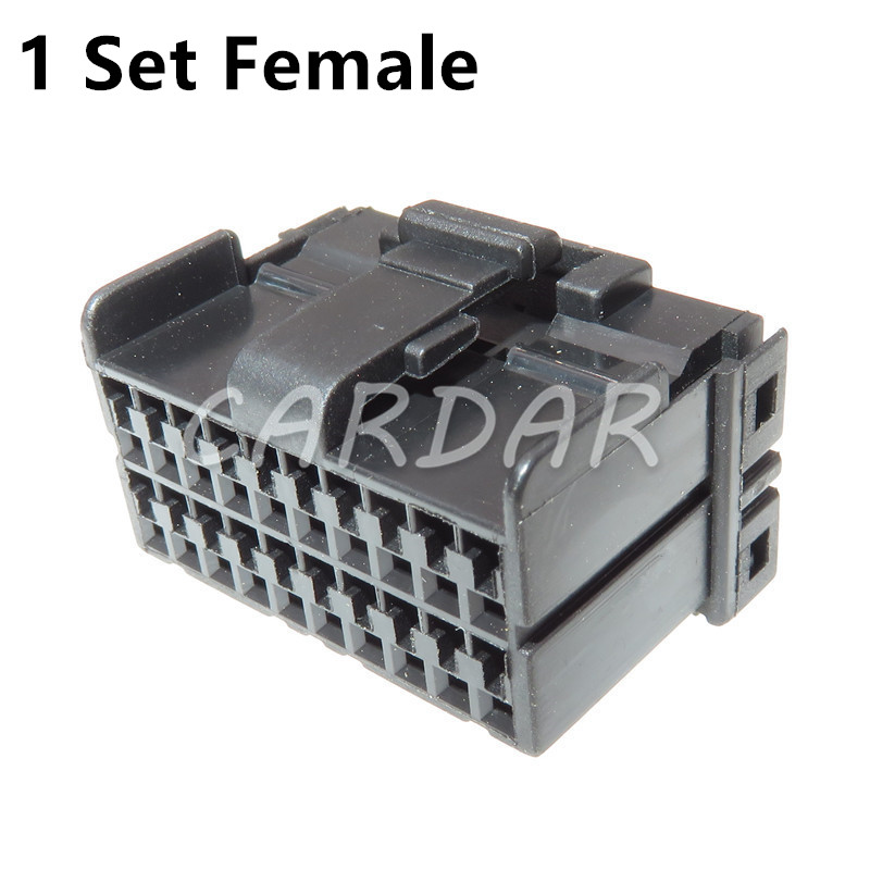 1 Set 20 Pin 174047-2 174977-2 Auto Glass Lifter Plug Electric Window Regulator Assembly Socket for Car: black