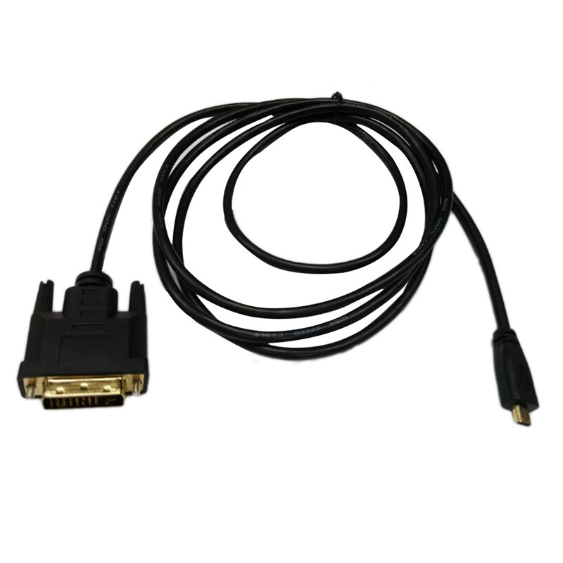 Aux Kabel Micro HDMI Male naar DVI 24 + 1 Micro HDMI naar DVI high-speed transfer rate Conversie lijn sterke flexibiliteit