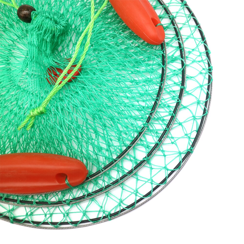 2 Lagen Van Opvouwbare Vissen Kooi Drijvende Kooi Met Diameter Van 40-50 Cm Kunt Vis Te Overleven In de Water