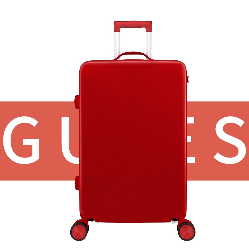 20"Suitcase Rolling Luggage With Travel Suitcase 캐리어 чемодан maletas de viaje trolley 캐리어 Luggage Set Suitcase: Red