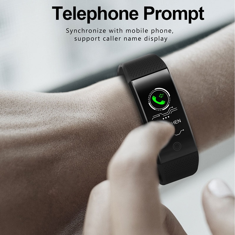 Smart fitness armband  ip68 puls fitness tracker stegräknare 0.96 '' skärm sport smart band klocka män kvinnor för android ios