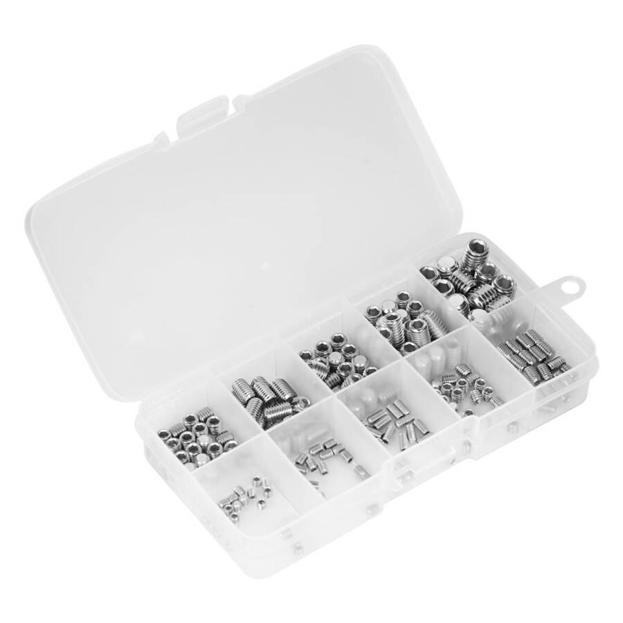 screws 220PCS grub screws stainless steel set screw fastening elements M3 M6 M8