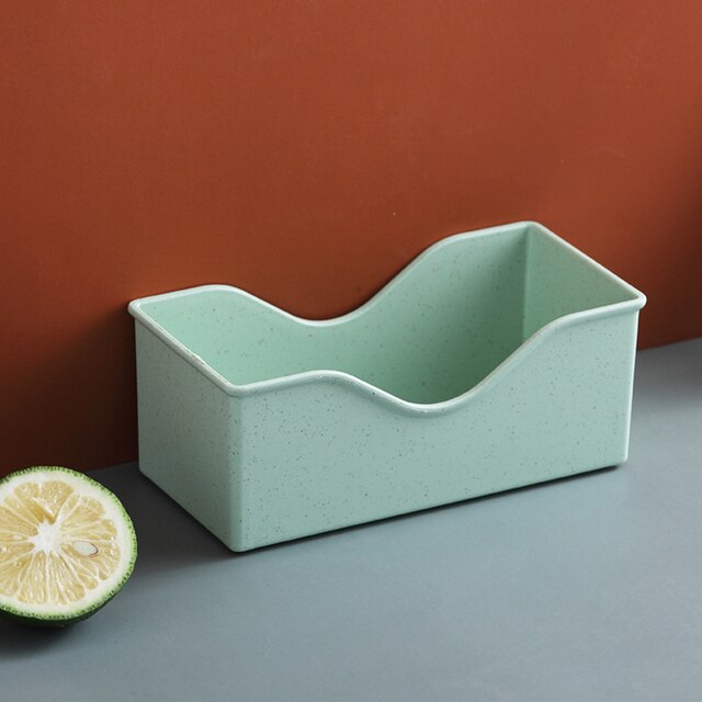 Multifunction Cutlery Set Plate Plastic Plate Spit Bone Snack Cake Dessert Candy Plate Dining Table Trash Plate Slag Plate: Green-Base