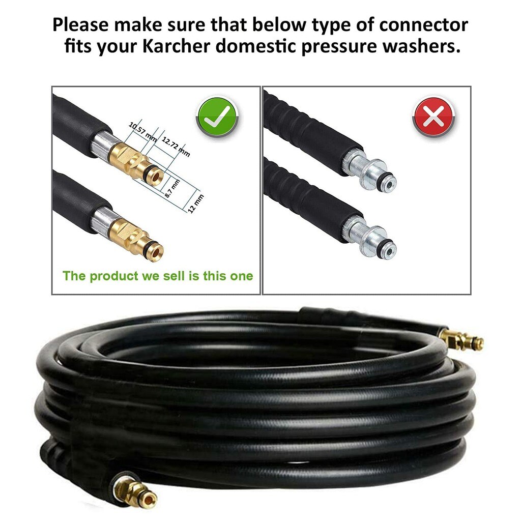 High Pressure Replacement Hose Cleaning Quick Coupling Hose High Pressure Washer Cleaning Car Wash Accessories