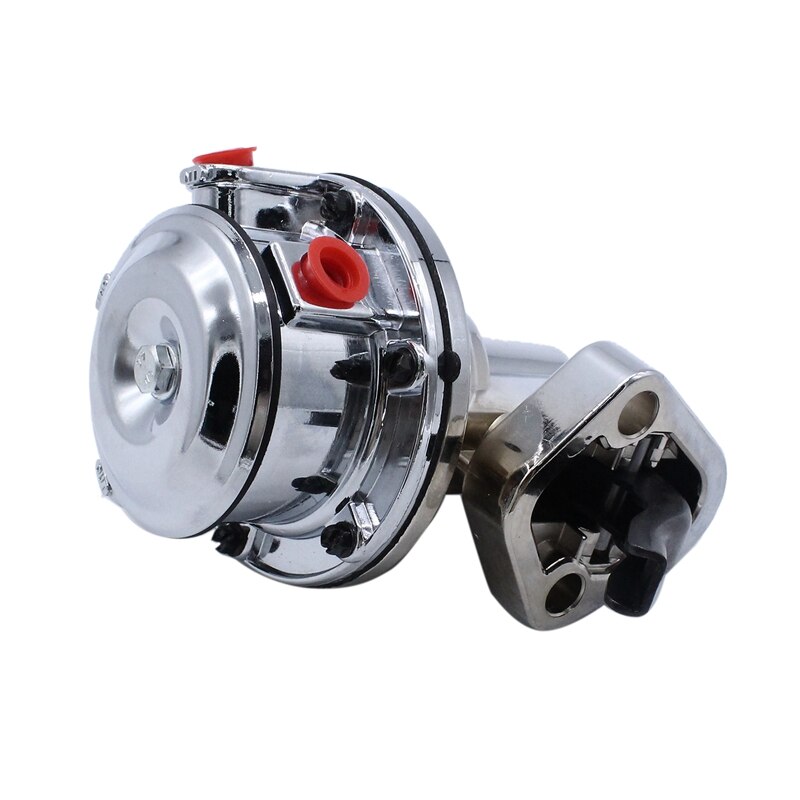 for Chevy Small Block V8 Mechanical Fuel Pump - Two Valve 80 GPH 8 PSI - SBC (262-400), Chrome Car Accessories