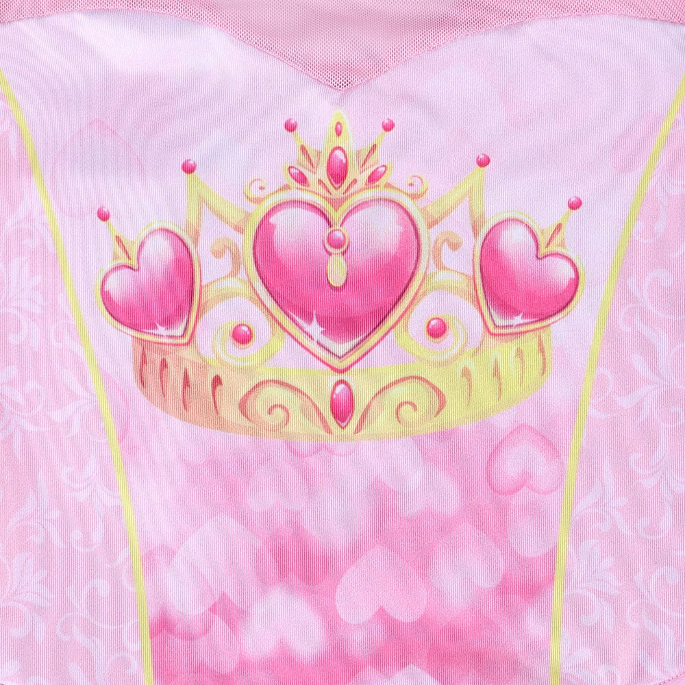 BAOHULU Pink Cotton Kids Tutu Dance Wear Mesh Crown Heart Ballet Leotard Gymnastics Costume for Girls Ballerina Dance Clothes