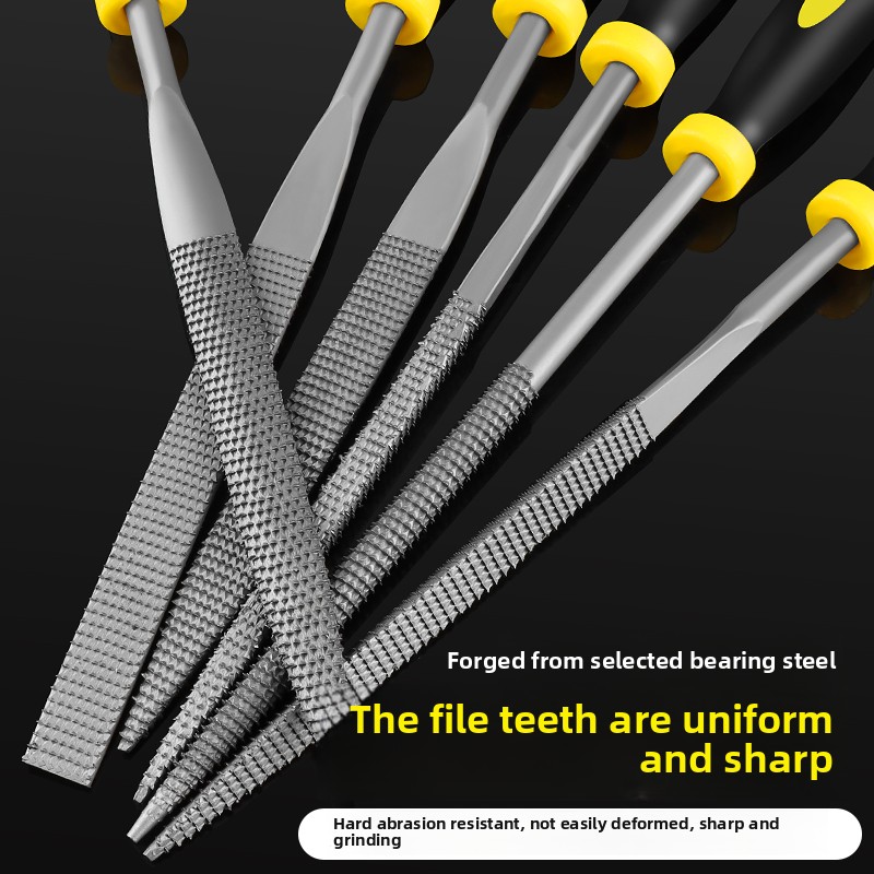 Pilnik robić obróbki drewna, mały pilnik drewniany, pilnik mieszany o grubych zękawaler, płaski półokrągły zestaw narzędzi robić szlifowania twardego drewna