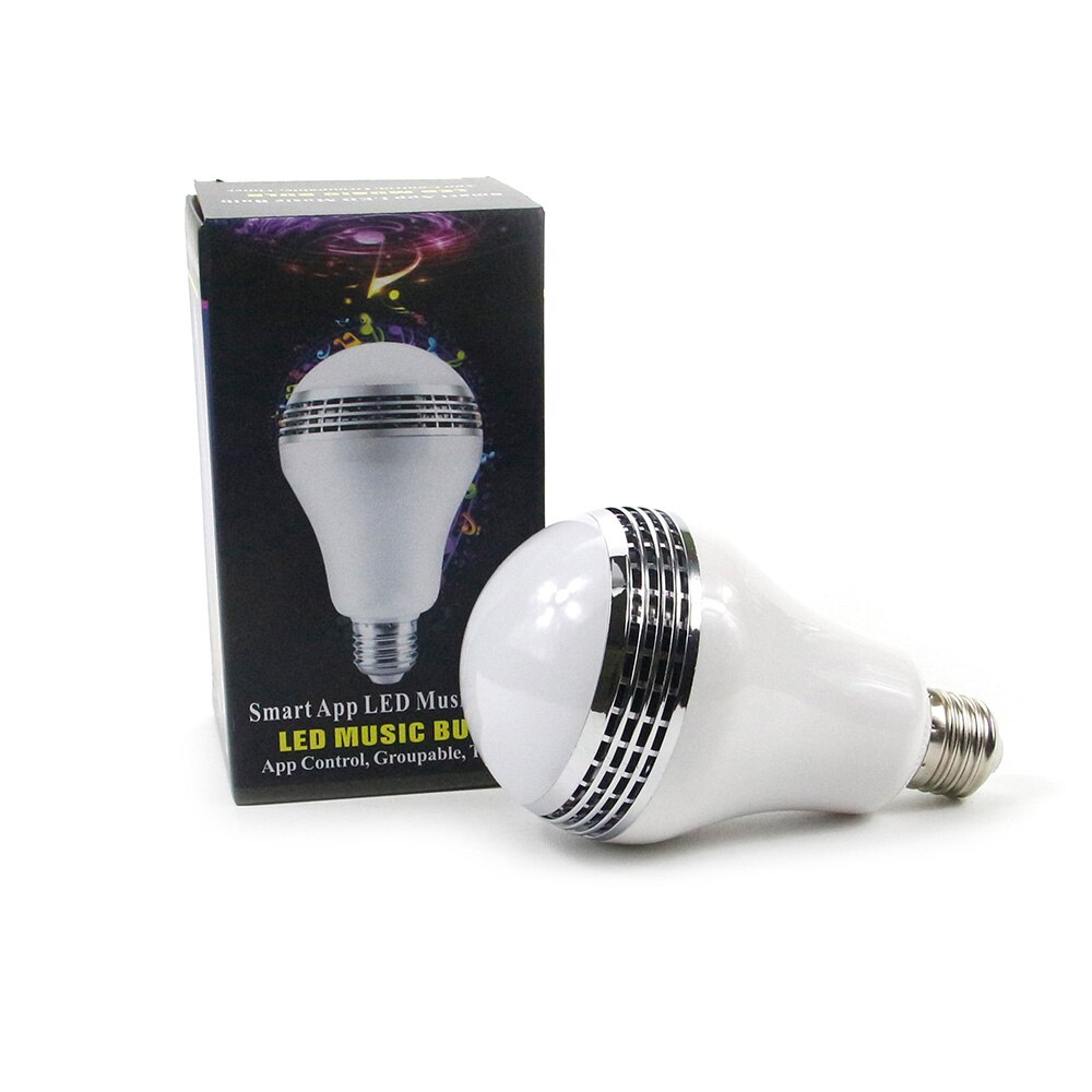 [DBF]Intelligent E27 10W RGB LED Music Bulb Smart Lighting Colorful Dimmable Speaker Light Bulb With APP Remote Control