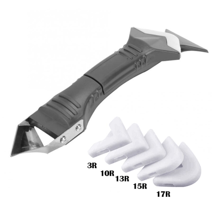 Silicone Remover Caulk Finisher Sealant Smooth Plastic Scraper Grout Kit Multifunctional Caulking Angled Scraper Tool