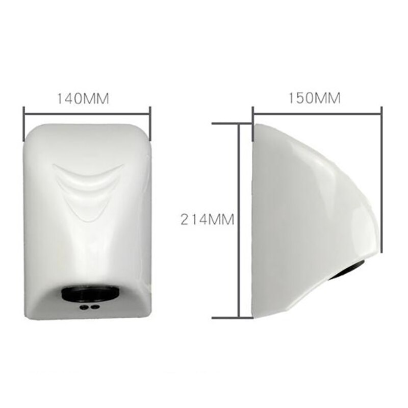 Hotel Automatic Hand Dryer Sensor Household High Speed Hand-Drying Device Bathroom Air Electric Heater Wind EU Plug