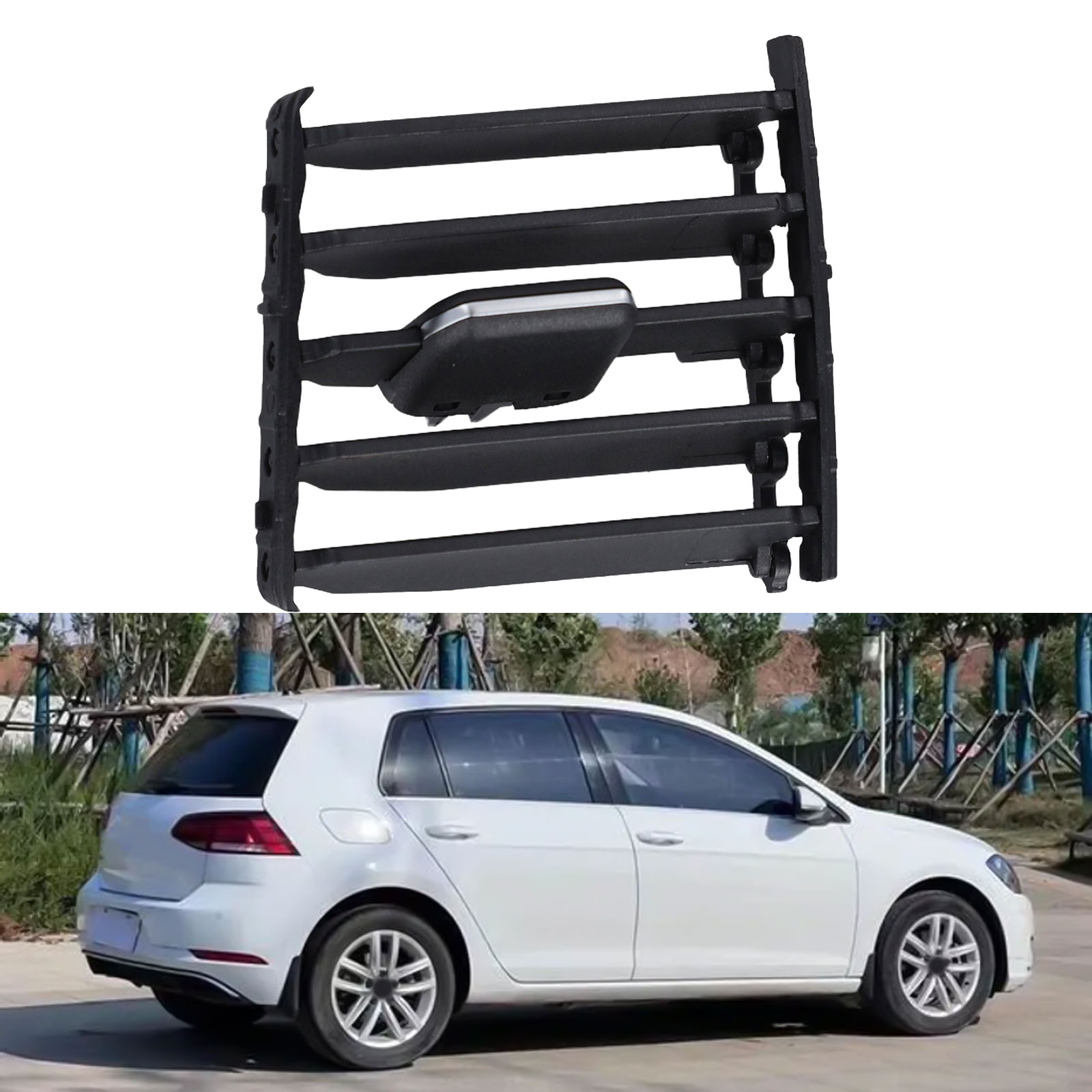 Achter AC Airconditioning Vent Grill Opvouwbare Clip Trim Voor Golf 7 7.5 MK7 MK7.5 5GG 819203 5G 0819203 Auto-interieuronderdelen