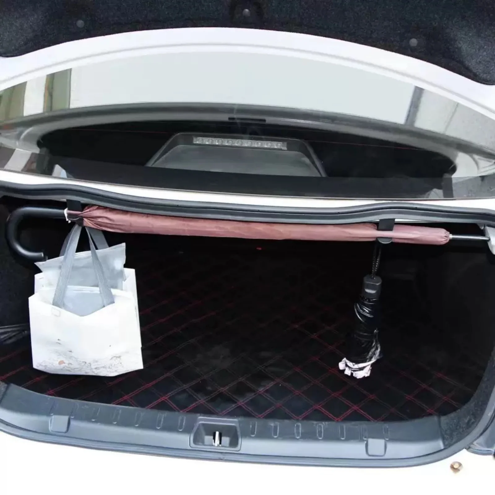 Soporte para paraguas de maletero de coche, planta de montaje, gancho para toallas, accesorios para automóviles, almacenamiento interno Universal, soportes organizadores