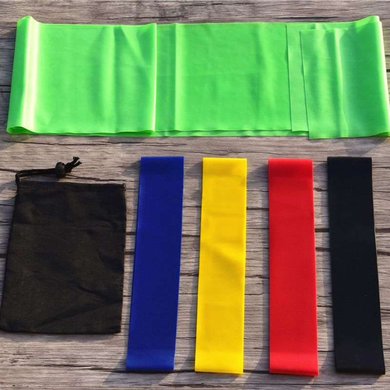 6 Pcs Yoga Blocks Stretching Strap Resistance Loop Band Yoga Starter Kit for Home Exercise Fitness Yoga Equipment Set