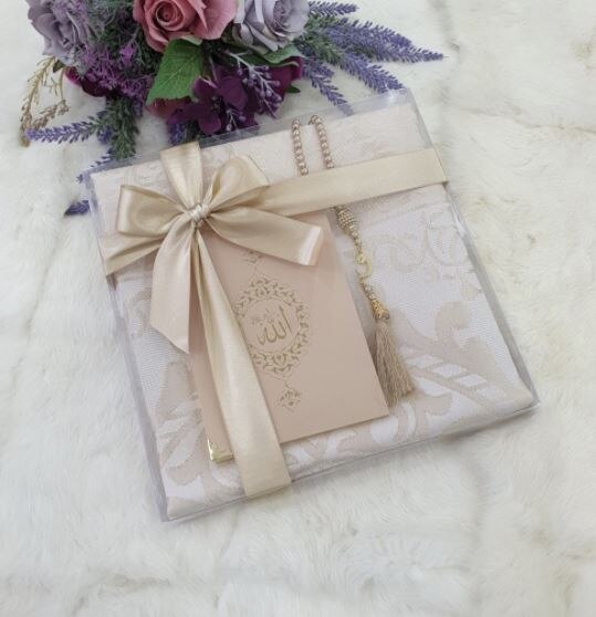 Yaldız Serie Gebedskleed Set Gouden Boek Moslim سجاد صلاة مسلم هدية إسلامية Sijad Salat Moslim Hadiat 'Iislamia