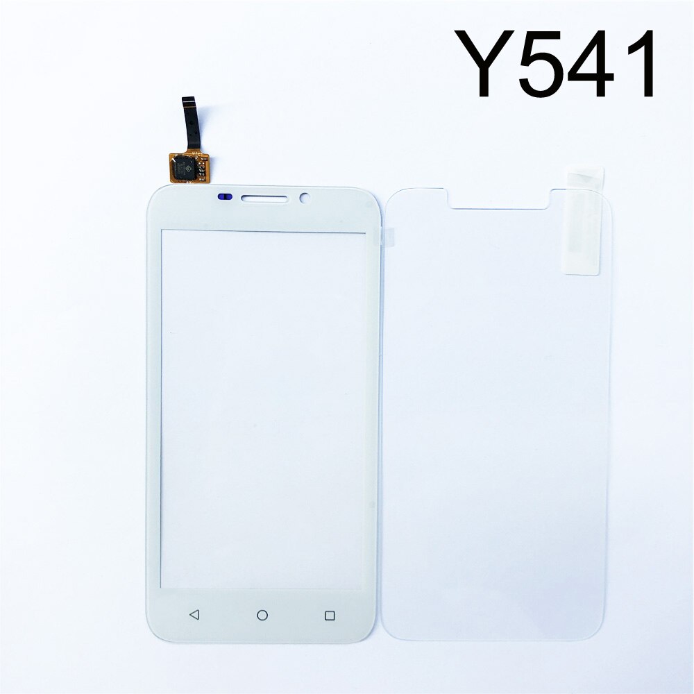 Touch Glass For Huawei Ascend Y530 Y540 Y541 Y560 Y625 Touch Screen Digitizer Pane Panel Replacement Free Tempered glass Film: Y541 White