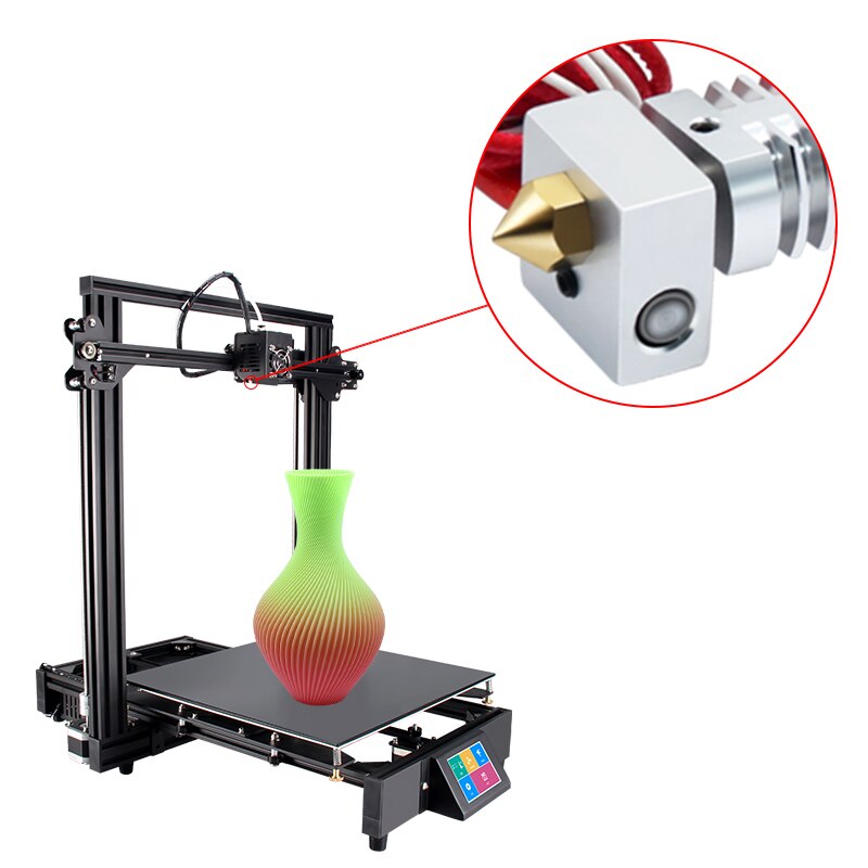 Ende-3/Ender-3 V2 5/10 stücke 0.1/0.2/0.3/0.4/0.5/0.6/0.8/1,0mm Düsen Optional für 1,75 MM Hotend ExtruderFor Ender-3 3D Drucker