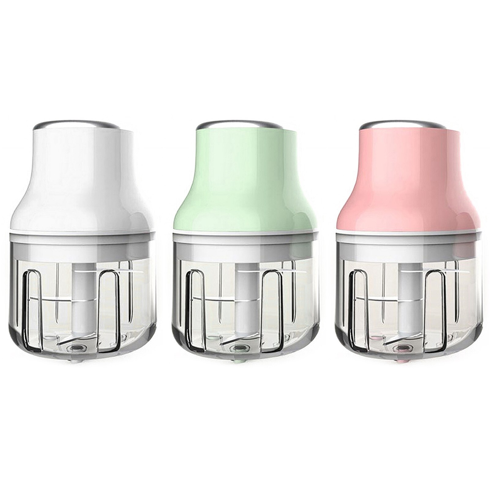 250ML Mini Electric Crusher Durable Stainless Steel Safe Chopper Masher Mini Food Processor Kitchen Tool