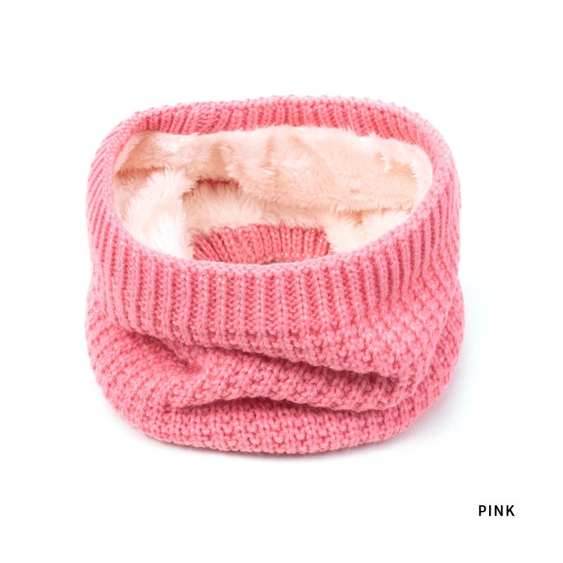 Children Winter Warm Knitted Ring Scarves Baby Kids Thick Super Elastic Knit Mufflers Girls Boys Children Neck Warmers Unisex