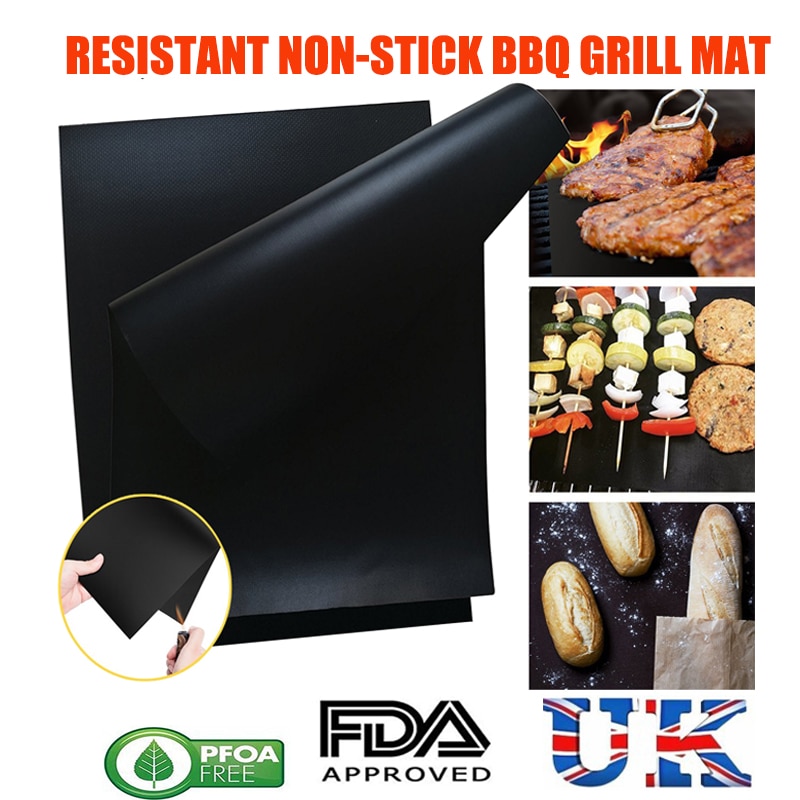 Barbecue Grill Mat Herbruikbare Non-stick Grill Mat Pad Grillplaat Draagbare Outdoor Picknick Koken Grill Oven Tool bbq