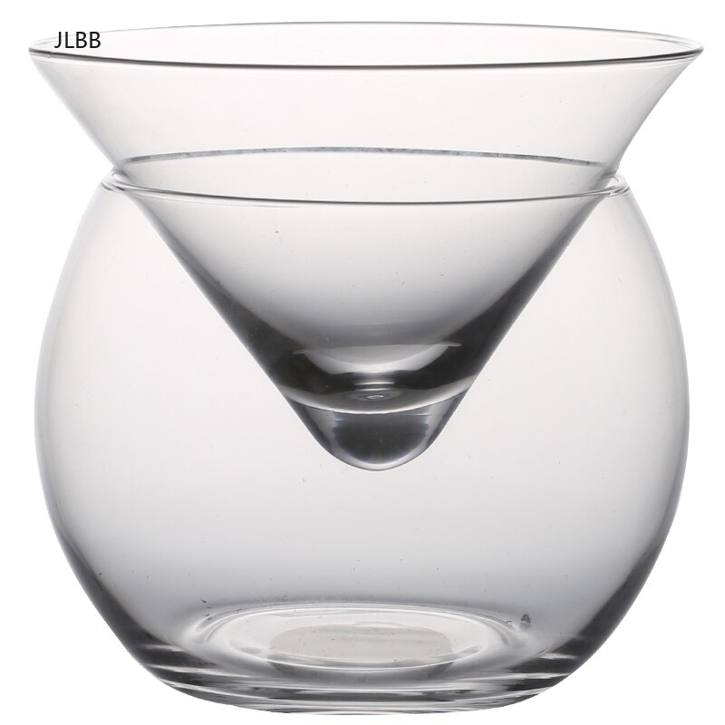 Molekularny Mixology międzywarstwowy trójkąt koktajl mrożony kryształowy kieliszek robić wina stożek martini kulisty zestaw barman specjalny kubek robić picia