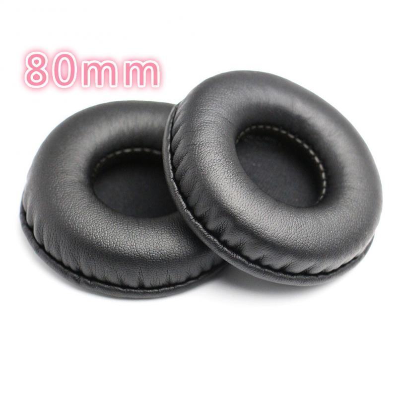 1 Paar Sponge Cover Vervanging Oorkussens 75 80 85 90 95 100 105Mm Oortelefoon Cover 50Mm 55 60 65 70 Hoofdtelefoon Cover TXTB1: 80mm